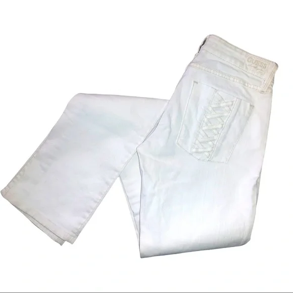 guess cigarette jeans Guess | Jeans | Guess White Scarlet Cigarette Jeans Bnwt
